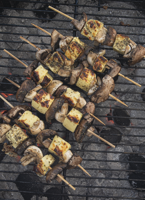 Braaied-Haloumi-and-Mushroom-Kebabs