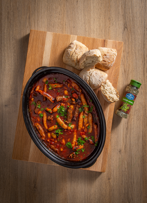 Fire Sausage and Bean Pot